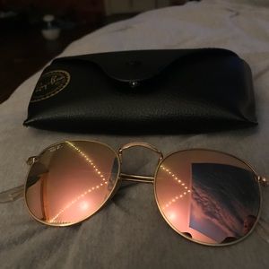 Rose Gold Ray Bans